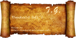 Theobald Gál névjegykártya